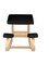 Memory Seat Cushion Relieving Body Wooden Ergonomic Kneeling Chair Black